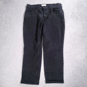 Everlane Jeans Womens 33 Gray Cheeky Jean High Rise Dark Wash Inseam 25"